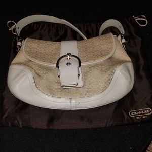 White coach handbag